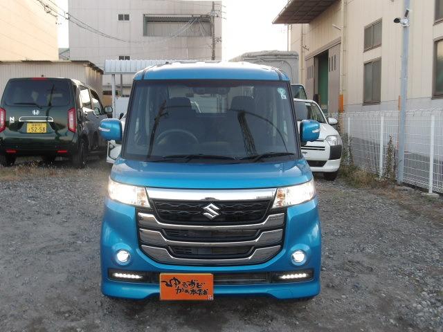 スペーシアカスタムZ ターボ デュアルカメラブレーキ全方位モニター付き ターボ アラウンドビューモニター クルーズコントロール パワースライドドア 衝突軽減ブレーキ シートヒーター アイドリングストップ 純正メモリーナビ Bluetooth接続 フルセグテレビ(4枚目)