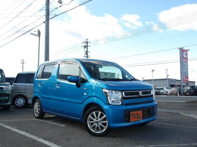 ワゴンR ハイブリッドFX 運転席シートヒーター アイドリングストップ ESC ハロゲンヘッドライト 社外14インチアルミホイール オートエアコン フロアマット サイドバイザー 電動格納ミラー カーオーディオ(8枚目)