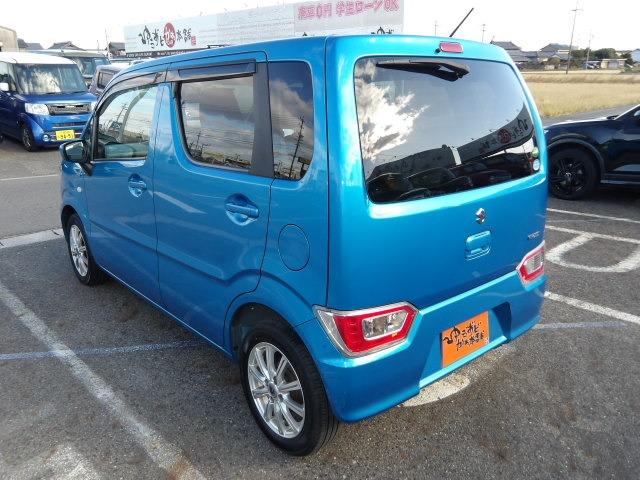 ワゴンR ハイブリッドFX 運転席シートヒーター アイドリングストップ ESC ハロゲンヘッドライト 社外14インチアルミホイール オートエアコン フロアマット サイドバイザー 電動格納ミラー カーオーディオ(11枚目)