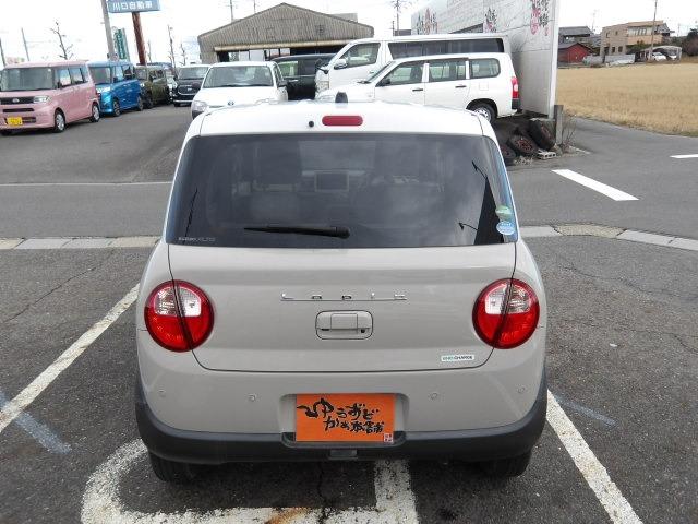 アルトラパン Ｘ　ブルートゥース対応地デジナビ　前席シートヒーター　衝突軽減ブレーキ　アラウンドビューモニター　クリアランスソナー　スマートキー×２　ＨＩＤオートヘッドライト　オートリトラミラー　サイドバイザー　ＥＳＣ（5枚目）