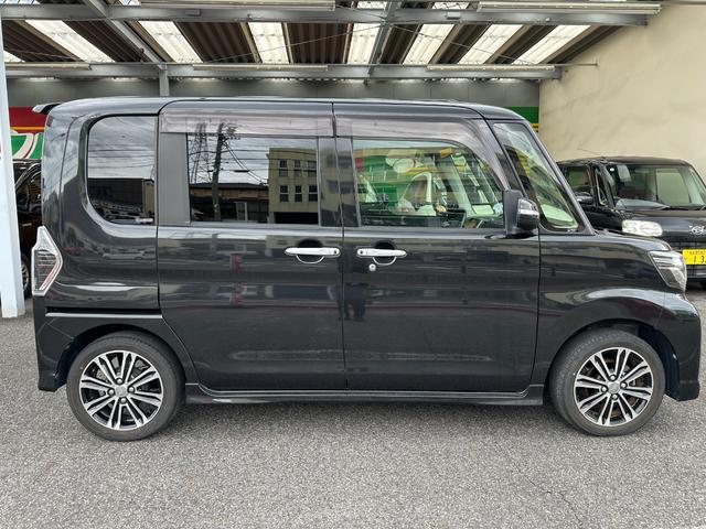 タント カスタムＲＳ　トップエディションＳＡＩＩＩ　純正ナビ　Ｂカメラ　ＴＶ　スマートアシストＩＩＩ　両側パワスラ　Ｓヒーター　ＬＥＤヘッド　スマートキーｘ２　ハーフレザー　ワンオーナー（4枚目）