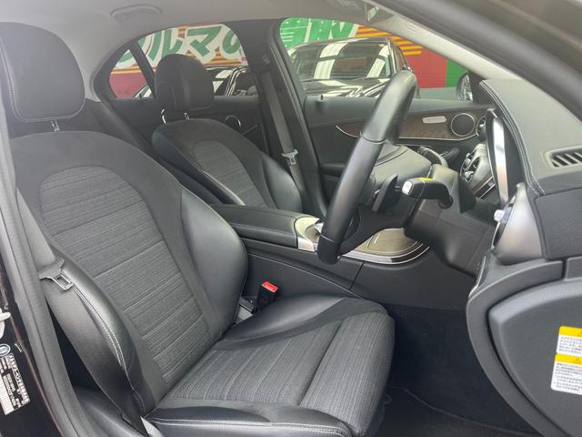 Cクラス C200エクスクルーシブラインリミテッド 純正ナビ フルセグ Bカメラ クルコン PREーSAFEブレーキ レーンキープアシスト ステアリングアシスト BSM アテンションアシスト シートヒーター Pシート ハーフレザー LED ドラレコ(12枚目)