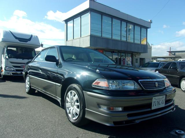 マークII グランデ　後期型　１Ｇエンジン　５速ＭＴ　純正オプションＦスポイラー　純正ＨＩＤ　純正キーレス　社外モニター　バックカメラ　ドライブレコーダー　取説／メンテナンスノート　実走行６６０００キロ（3枚目）