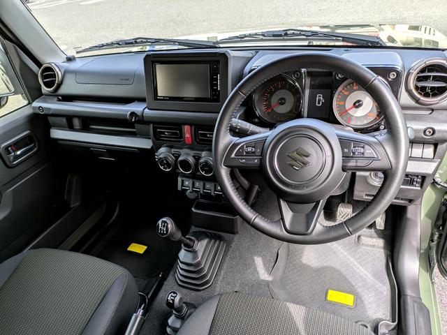 ジムニー XC 5速MT 車検R9年7月 ドライブレコーダー ETC 社外ナビ フルセグTV Bluetooth対応 レーンアシスト 衝突被害軽減システム オートライト LEDヘッドランプ  スマートキー(17枚目)