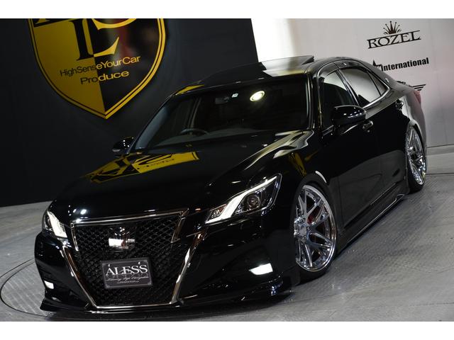 アスリートG-T 黒革サンルーフ 新品WORK 新品車高調(17枚目)
