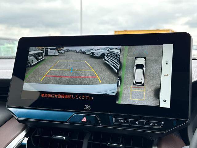 ハリアーハイブリッド Z レザーパッケージ パノラミックビューモニター 調光パノラマルーフ 4WD スペアタイヤ ブラウン革 12.3型JBLナビ ETC2.0 デジタルインナーミラー録画機能 ヘッドアップディスプレイ BSM パワーバックドア(5枚目)