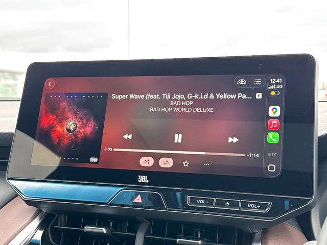 ハリアーハイブリッド Z レザーパッケージ パノラミックビューモニター 調光パノラマルーフ 4WD スペアタイヤ ブラウン革 12.3型JBLナビ ETC2.0 デジタルインナーミラー録画機能 ヘッドアップディスプレイ BSM パワーバックドア(57枚目)