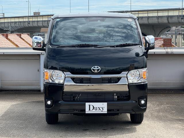 ハイエースバン スーパーGL ダークプライムII デジタルインナーミラー パノラミックビューモニター 両側パワースライド 純正15AW アクセサリーコンセント 衝突軽減ブレーキ フロントドアスカッフプレート スポークステアリング レーンキープアシスト(10枚目)