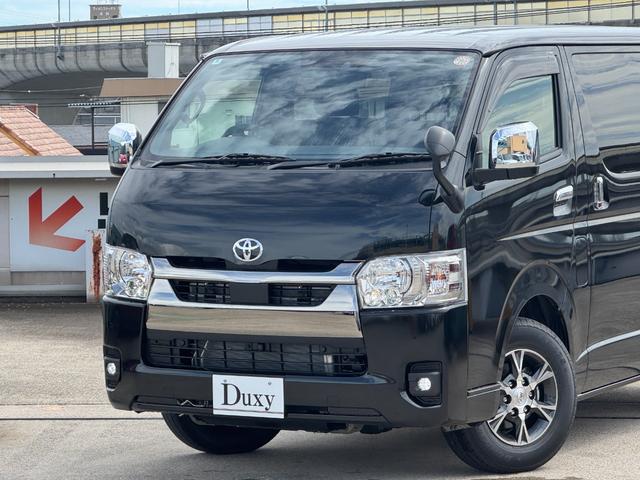 ハイエースバン スーパーGL ダークプライムII デジタルインナーミラー パノラミックビューモニター 両側パワースライド 純正15AW アクセサリーコンセント 衝突軽減ブレーキ フロントドアスカッフプレート スポークステアリング レーンキープアシスト(21枚目)