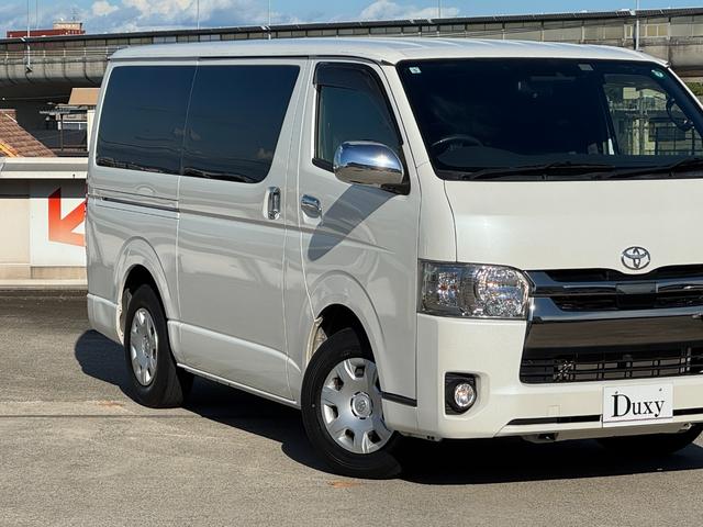 ハイエースバン スーパーGL ダークプライムII ワンオーナー 社外ナビ フルセグTV バックカメラ 両側パワースライドドア AC100V電源 ETC LEDヘッドライト トヨタセーフティセンス クリアランスソナー オートマチックハイビーム アドブル(8枚目)