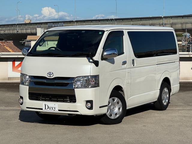 ハイエースバン スーパーGL ダークプライムII ワンオーナー 社外ナビ フルセグTV バックカメラ 両側パワースライドドア AC100V電源 ETC LEDヘッドライト トヨタセーフティセンス クリアランスソナー オートマチックハイビーム アドブル(12枚目)