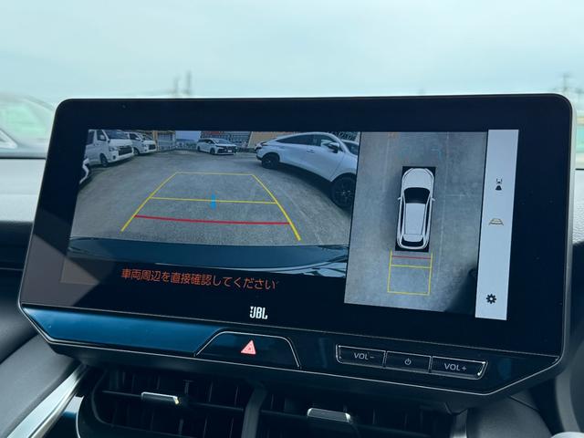 ハリアーハイブリッド Ｚ　レザーパッケージ　黒内装　デジタルミラー　１２．３ＪＢＬサウンドナビ　フルセグＴＶ　パノラミックビューモニター　ブラインドスポットモニター　パワーバックドア　シートヒーター＆クーラー　ＥＴＣ２．０　スペアタイヤ　ＨＵＤ（5枚目）