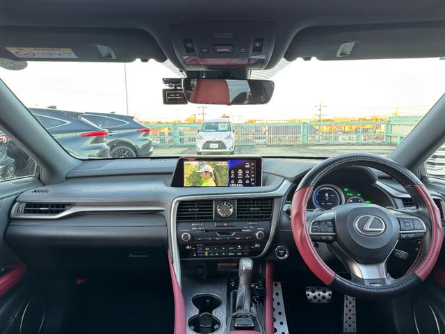 ＲＸ ＲＸ４５０ｈ　Ｆスポーツ　ＴＲＤエアロ＆４本出マフラー　全席シートヒーター　２列目パワーシート　赤革シート　パノラマルーフ　全周囲　ナビＴＶ　ＥＴＣ２．０　Ｐゲート　ＢＳＭ　ＨＵＤ　置く充電　ハンドルヒーター　ベンチレーション（36枚目）