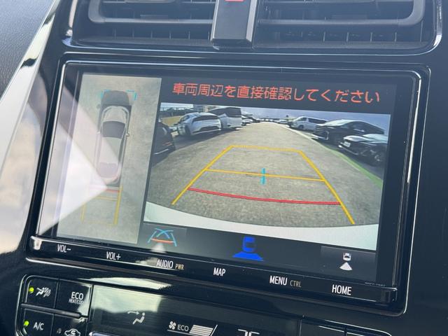 プリウス Ａ　パノラミックビューモニター　ブラインドスポットモニター　ＨＵＤ　スペアタイヤ　純正９型ナビ　フルセグＴＶ　トヨタセーフティセンス　ＬＥＤヘッドライト　パワーシート　ＥＴＣ　レーダークルーズコントロール（4枚目）