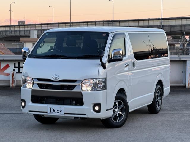 ハイエースバン ロングスーパーＧＬ　ダークプライムＳ　デジタルインナーミラー　パノラミックビューモニター　純正１５ＡＷ　両側パワースライドドア　ＡＣ１００Ｖ電源　スペアタイヤ　ウッド調ステアリング　オートハイビーム　衝突被害軽減システム（14枚目）