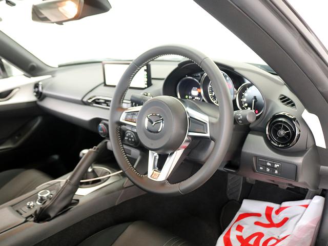 ロードスター ＮＲ－Ａ　禁煙車　８．８インチマツダコネクト　Ｂカメラ　ＣａｒＰｌａｙ　スマートブレーキサポート　ＢＳＭ　ＬＥＤヘッドライト　ＢＩＬＳＴＥＩＮ製ダンパー　リモコンキー２個（9枚目）