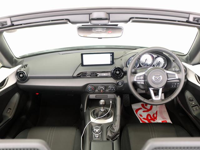 ロードスター ＮＲ－Ａ　禁煙車　８．８インチマツダコネクト　Ｂカメラ　ＣａｒＰｌａｙ　スマートブレーキサポート　ＢＳＭ　ＬＥＤヘッドライト　ＢＩＬＳＴＥＩＮ製ダンパー　リモコンキー２個（10枚目）