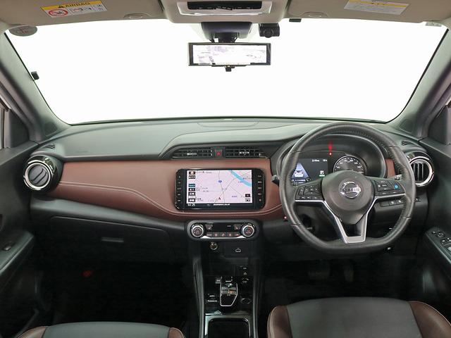 キックス Ｘ　スタイルエディション　ｅ－ＰＯＷＥＲ　ＥＭ４７モーター　プロパイロット　１オーナー禁煙車　９インチ純正ナビＴＶ　インテリジェントアラウンドビューモニター　デジタルインナーミラー　シートステアヒーター　ハーフレザーシート（7枚目）