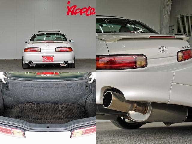 ソアラ ２．５ＧＴ－Ｔ　Ｌパッケージ　後期モデル　１ＪＺ－ＧＴＥ　２．５Ｌターボ　ＶＶＴ－ｉ　タイミングベルト交換済み　４ＡＴ　同色全Ｐ済み　サンルーフ　３．０Ｌ用革シート載せ替え　フジツボマフラー　アラゴスタ車高調　禁煙車　ＬＥＤヘッド（9枚目）