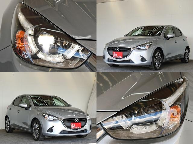 デミオ 15Sツーリング Lパッケージ 6速MT 禁煙車 マツダコネクトナビ バックカメラ Buletooth 純正16インチアルミ ハーフレザーシート シートヒータ― LEDヘッド BSM HUD(5枚目)
