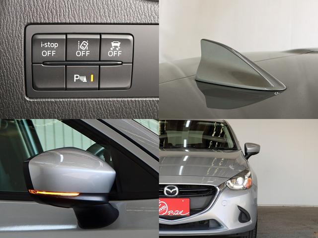 デミオ 15Sツーリング Lパッケージ 6速MT 禁煙車 マツダコネクトナビ バックカメラ Buletooth 純正16インチアルミ ハーフレザーシート シートヒータ― LEDヘッド BSM HUD(21枚目)