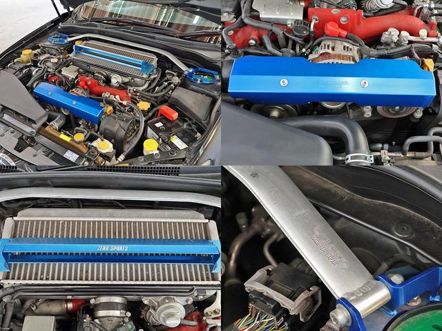 インプレッサ ＷＲＸ　ＳＴｉ　最終Ｅ型　６ＭＴ　ＴＥＩＮ車高調　フルセグナビ　バックカメラ　トラストブースト計　スマートキー２個　ドライブレコーダー　ＷｅｄｓＳＡ－７２Ｒ　禁煙車　ＺＥＲＯ／ＳＰＯＲＴＳクールアクションＩＩ（11枚目）