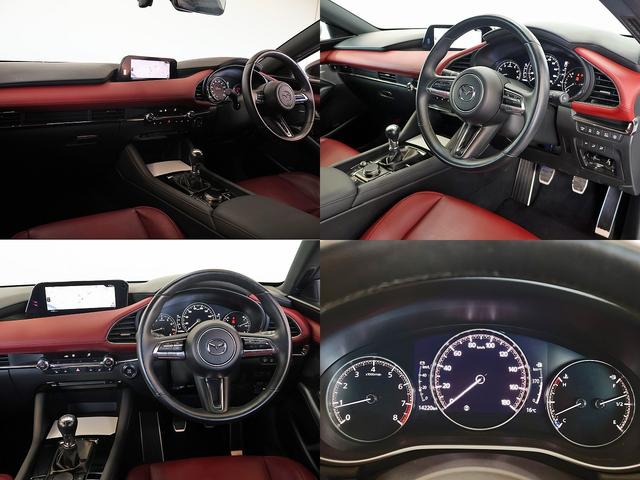 MAZDA3ファストバック Xバーガンディ セレクション 6速MT 禁煙車 シグネチャースタイル 純正フルエアロ BBS鍛造アルミ スカイアクティブX BOSEサウンド 360°セーフティPKG バーガンディレザー 純正ナビTV spirit1.1更新済(18枚目)