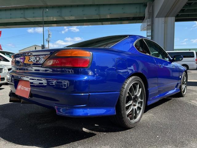 シルビア スペックＲ　２名乗車改造車検取得済　ＹＭＳコンプリートエンジン　ＧＴ－ＳＳタービン　東名ポンカム　３層ラジエター　スポーツ触媒　東名２ＷＡＹＬＳＤ　ＷＯＲＫ１８ｉｎアルミ（2枚目）