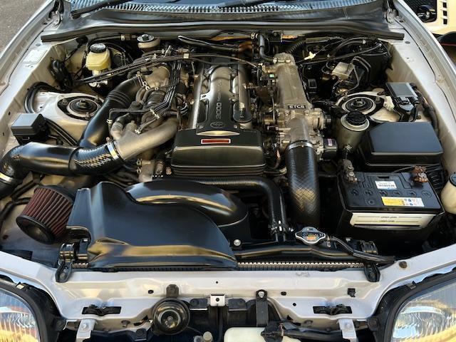 スープラ RZ RECARO HKSマフラー APEXエアクリ WORK17アルミ 社外ナビ ETC(10枚目)