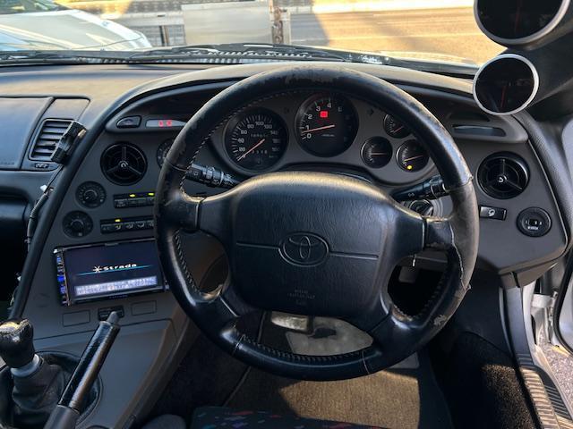 スープラ RZ RECARO HKSマフラー APEXエアクリ WORK17アルミ 社外ナビ ETC(11枚目)