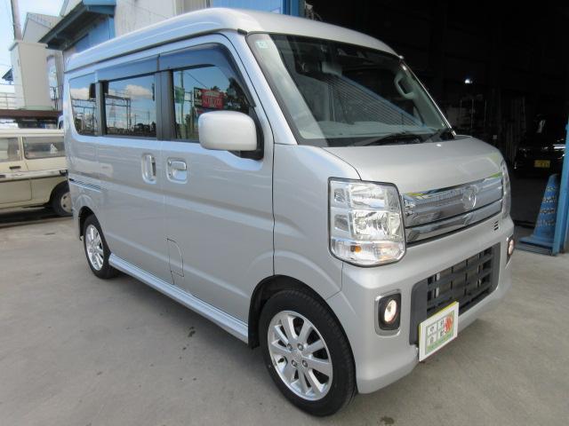 スクラムワゴン PZターボ 純正ナビ・フルセグ・ETC・シートヒーター・リアヒーター・障害物センサー・Bluetooth接続・DVD・CD・ターボ車・フォグランプ・レーンキープアシスト・アクセル踏み間違い防止装置・純正アルミ(9枚目)