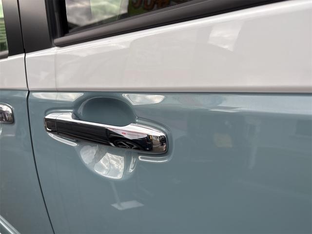 ムーヴキャンバス ストライプスＧ　両側電動スライドドア　クリアランスソナー　レーンアシスト　衝突被害軽減システム　オートライト　ＬＥＤヘッドランプ　スマートキー　アイドリングストップ　電動格納ミラー　シートヒーター　ベンチシート（29枚目）