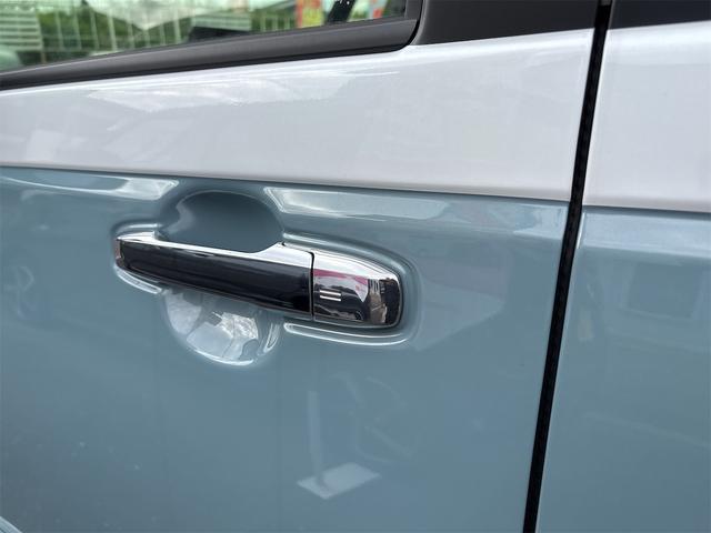 ムーヴキャンバス ストライプスＧ　両側電動スライドドア　クリアランスソナー　レーンアシスト　衝突被害軽減システム　オートライト　ＬＥＤヘッドランプ　スマートキー　アイドリングストップ　電動格納ミラー　シートヒーター　ベンチシート（30枚目）