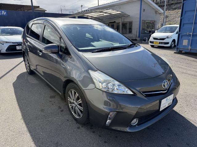 プリウスアルファ S チューン ブラック HVバッテリー5年間10万キロ保証付き ナビ/TV/CD/DVD/Bモニター/前後ドラレコ(3枚目)