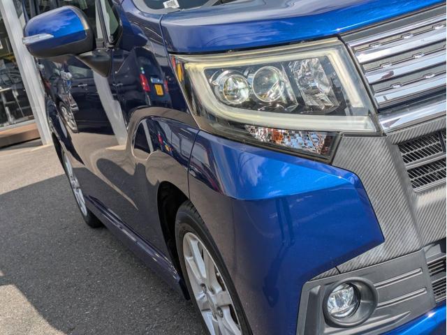 ムーヴ カスタム　Ｘ　ＳＡ　衝突軽減ブレーキ　メモリナビ　バックカメラ　ＥＴＣ　フルセグＴＶ　Ｂｌｕｅｔｏｏｔｈオーディオ　ＣＤ／ＤＶＤ再生　ＡＵＸ　ＨＩＤライト　オートライト　ステアリングリモコン　スマキー　プッシュスタート（23枚目）