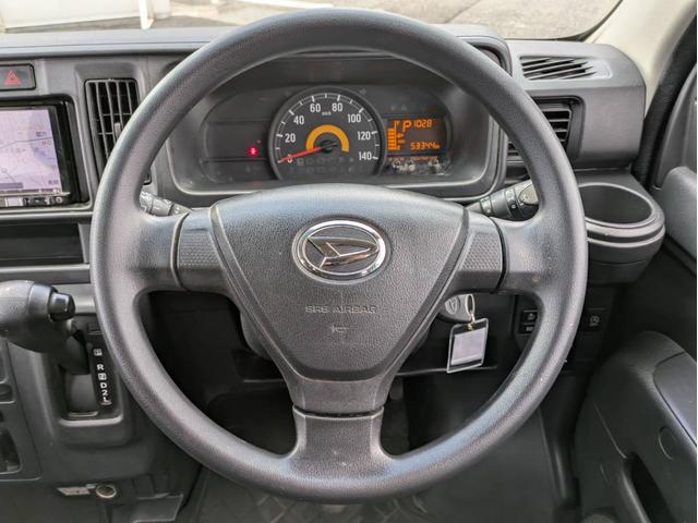 ハイゼットカーゴ クルーズターボSAIII 衝突軽減ブレーキ ターボ バックカメラ ETC アイドリングストップ ETC メモリナビ 両側スライドドア フォグライト 社外アルミ12インチ パワーウィンドウ 純正フロアマット オートハイビーム(14枚目)