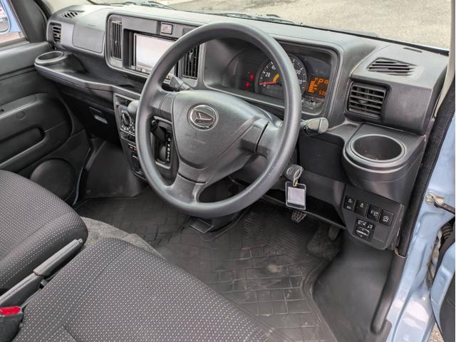 ハイゼットカーゴ クルーズターボSAIII 衝突軽減ブレーキ ターボ バックカメラ ETC アイドリングストップ ETC メモリナビ 両側スライドドア フォグライト 社外アルミ12インチ パワーウィンドウ 純正フロアマット オートハイビーム(27枚目)