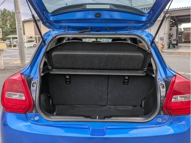 スイフト ハイブリッドRS メモリーナビ Bluetoothオーディオ シートヒーター ETC フルセグTV CD/DVD再生 ステアリングリモコン パドルシフト スマートキー プッシュスタート USB接続 純正アルミ(10枚目)