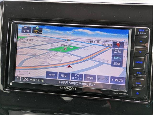 スイフト ハイブリッドRS メモリーナビ Bluetoothオーディオ シートヒーター ETC フルセグTV CD/DVD再生 ステアリングリモコン パドルシフト スマートキー プッシュスタート USB接続 純正アルミ(15枚目)