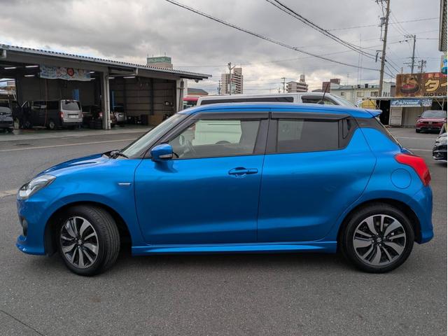 スイフト ハイブリッドRS メモリーナビ Bluetoothオーディオ シートヒーター ETC フルセグTV CD/DVD再生 ステアリングリモコン パドルシフト スマートキー プッシュスタート USB接続 純正アルミ(39枚目)