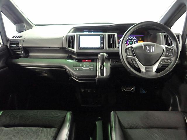 ステップワゴンスパーダ ＳＰＡＤＡ　Ｚ・ＣＯＯＬ　ＳＰＩＲＩＴ　インターナビＳＣ　純正ＨＤＤナビ　フルセグＴＶ　ＤＶＤ　ＵＳＢ　Ｂカメラ　ＥＴＣ　インテリキー　ＨＩＤオート　Ｗパワスラ　クルーズＣ　本革巻ステア　ハーフレザー　テールゲートスポイラー　パドルシフト　専用１７ＡＷ　禁煙（2枚目）