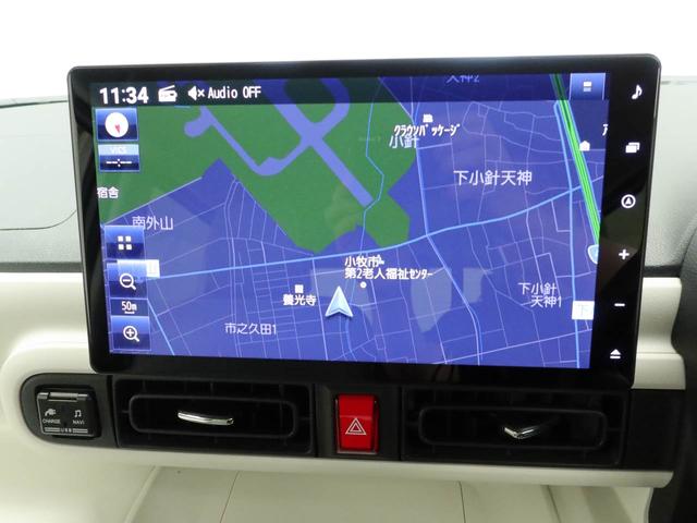 ムーヴキャンバス ストライプスＧ　衝突回避支援ブレーキ　車線逸脱警報　バックカメラ　ナビ　ドライブレコーダー　ＥＴＣ　両側電動スライドドア　キーフリー　プッシュスタート　ＬＥＤヘッドランプ　アイドリングストップ　エアバック　ＡＢＳ（3枚目）