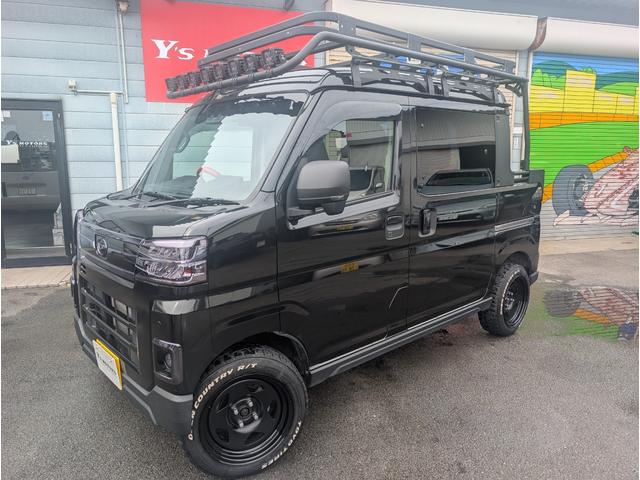 アトレー アトレーデッキバン　アトレーデッキバン（４名）／リフトアップ／１５インチＡＷ／９インチディスプレイ／ＴＶ・Ｂカメラ／デジタルインナーミラー／ハードカーゴ用キャリア／荷代ラプター塗装／ライトスモーク塗装／左右ＰＷスライド（3枚目）