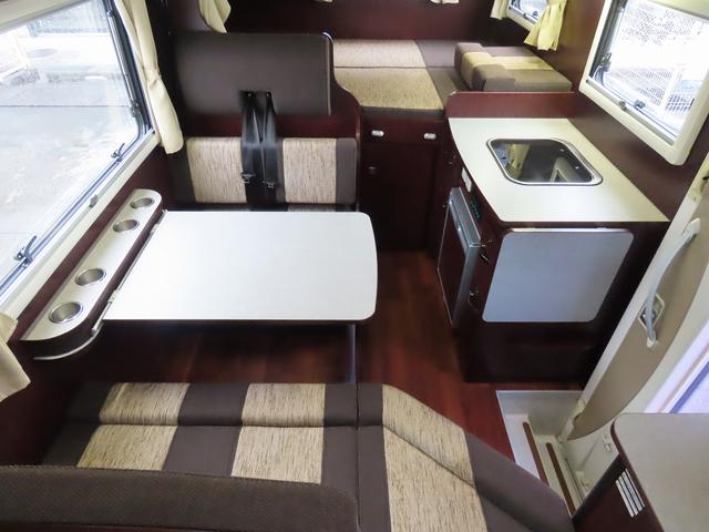 カムロード  キャンピングカー ナッツRV製 クレソンボヤージュX FFヒーター マックスファン 60LDC冷蔵庫 給排水ポリタンク シンク 走行充電 外部充電器 キーレス ACコンセント ツインサブバッテリー(10枚目)