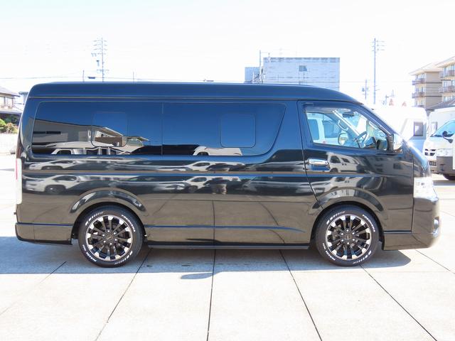 ハイエースワゴン FOCS DSプレミアム キャンピングカー 後席モニター リアヒーター リアクーラー 冷蔵庫 1500Wインバータ 社外ソナー 社外クルコン 18インチAW シングルサブバッテリー シンク ACコンセント 新品タイヤ 外部電源(5枚目)