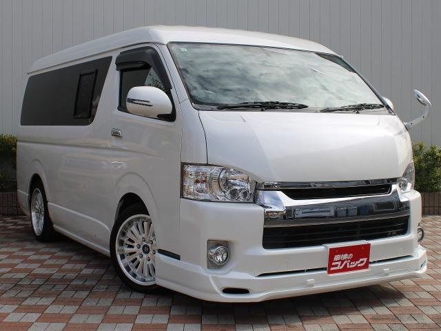ハイエースワゴン ＧＬ　ハイエースワゴン　ＧＬ　保証付き　後席ベットキット　ＢＬＵＭＥ１８インチアルミホイール　ステラファイブテールレンズ　社外ドアミラーウィンカー　カロッツェリアナビ　社外Ｆスポイラー　車中泊仕様（2枚目）