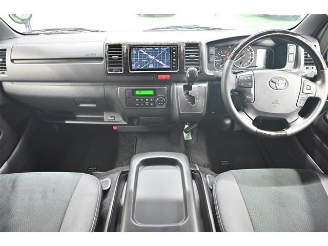 ハイエースバン スーパーGL ダークプライムII 両側オートスライドドア AC 助手席エアバック 地デジ 盗難防止システム 4WD車 ETC付き DVD LEDヘッドランプ エアB ナビ&TV メモリーナビ 横滑り防止 前席パワーウィンドウ 記録簿(6枚目)