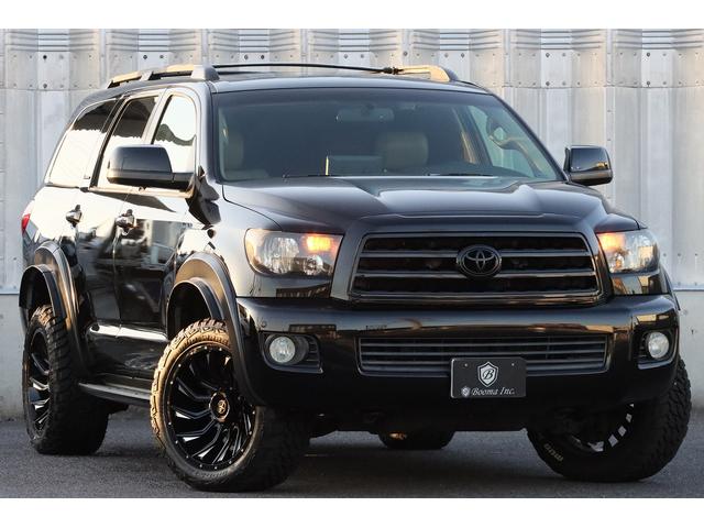 セコイア リミテッド　社外２０インチアルミ　リフトアップ　社外ヘッドライト　オーバーフェンダー　サンルーフ　ＡＬＰＩＮＥディスプレイオーディオ　ＪＢＬサウンド　Ｆ，Ｓ，Ｂカメラ　パワーシート　シートヒーター　ＥＴＣ（4枚目）