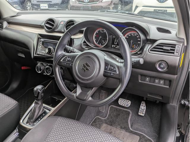 スイフト XRリミテッド 社外CDデッキ BTオーディオ USB接続 衝突軽減ブレーキ レーンアシスト 追従クルコン オートエアコン オートLED フォグ ステアリモコン 革巻ステア 純正16インチアルミ シートヒーター(29枚目)