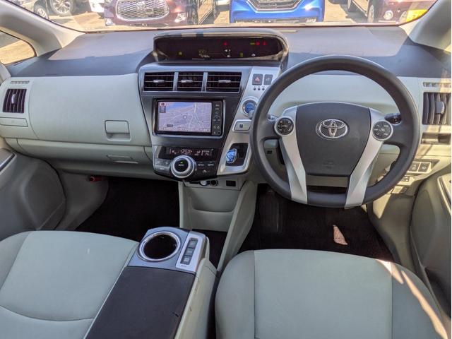 プリウスアルファ Ｓ　純正ＳＤナビ　ＢＴオーディオ　フルセグ　ＤＶＤ　ミュージックサーバー　　バックカメラ　障害物センサー　オートエアコン　オートＬＥＤ　フォグ　ステアリモコン　ドラレコ　純正１６インチアルミ　ＥＴＣ（12枚目）